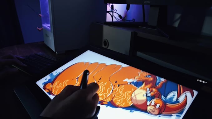design graffiti with anime characters