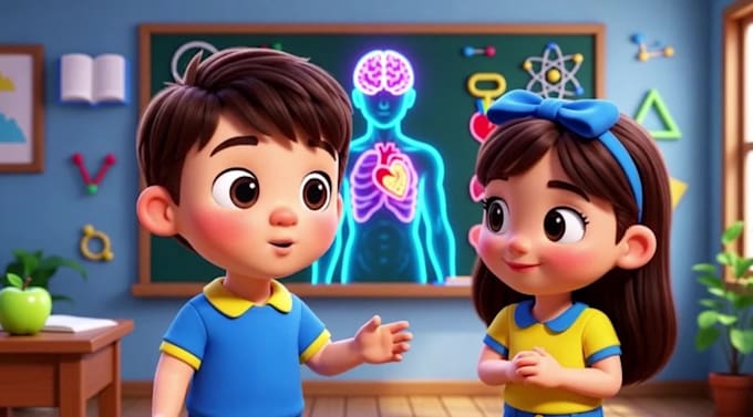 create 3d animated educational and kids story videos with ai