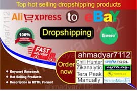 do list products on ebay from amazon, walmart and aliexpress