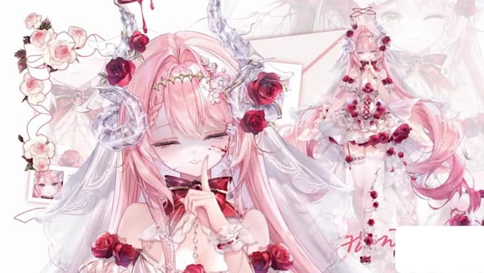 live2d vtuber models, vtuber rigging vtuber, commissions outfit and accessories