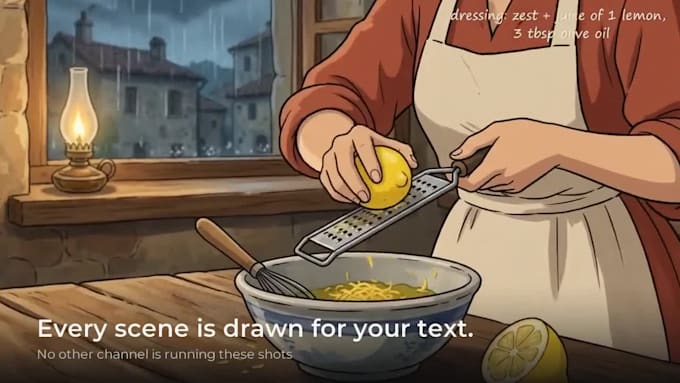 convert your script or article into an animated faceless youtube video