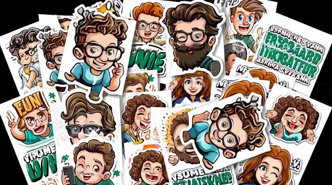design fun sticker for your whatsapp