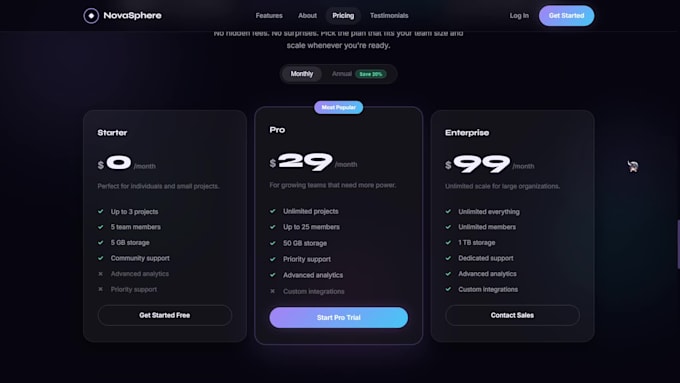 build responsive landing page using html css javascript