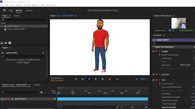 create and rig custom adobe character animator puppet