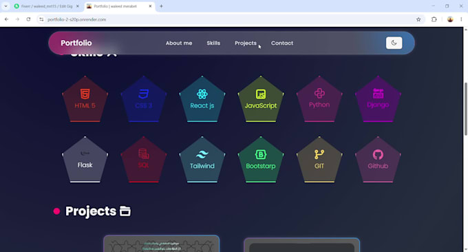 build a modern portfolio website