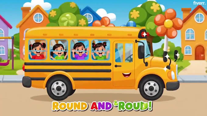 create 2d cartoon animation for kids