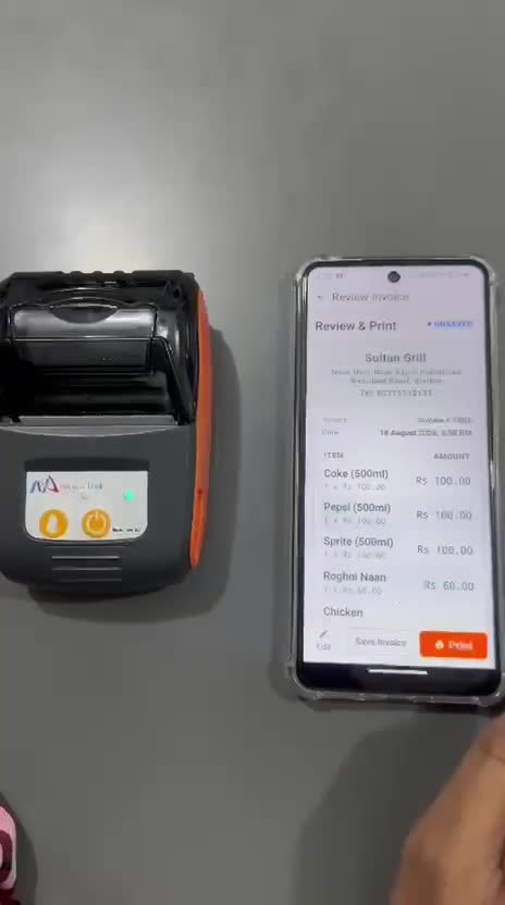 develop customized offline pos app with receipt printing