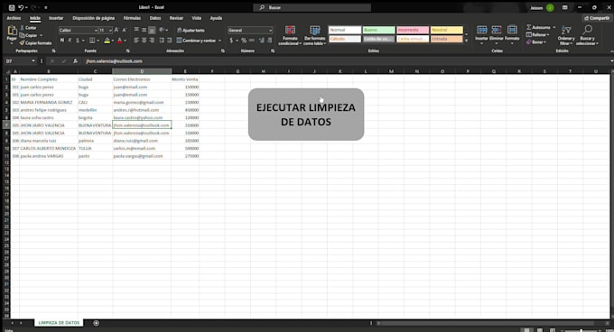 limpiar datos en excel con vba y dar formato profesional
