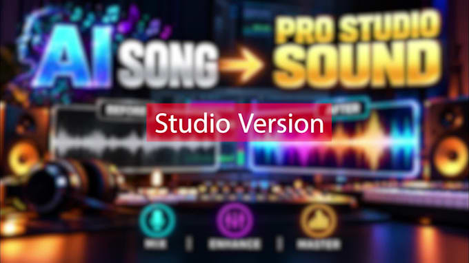 turn your ai song into a professional studio quality track