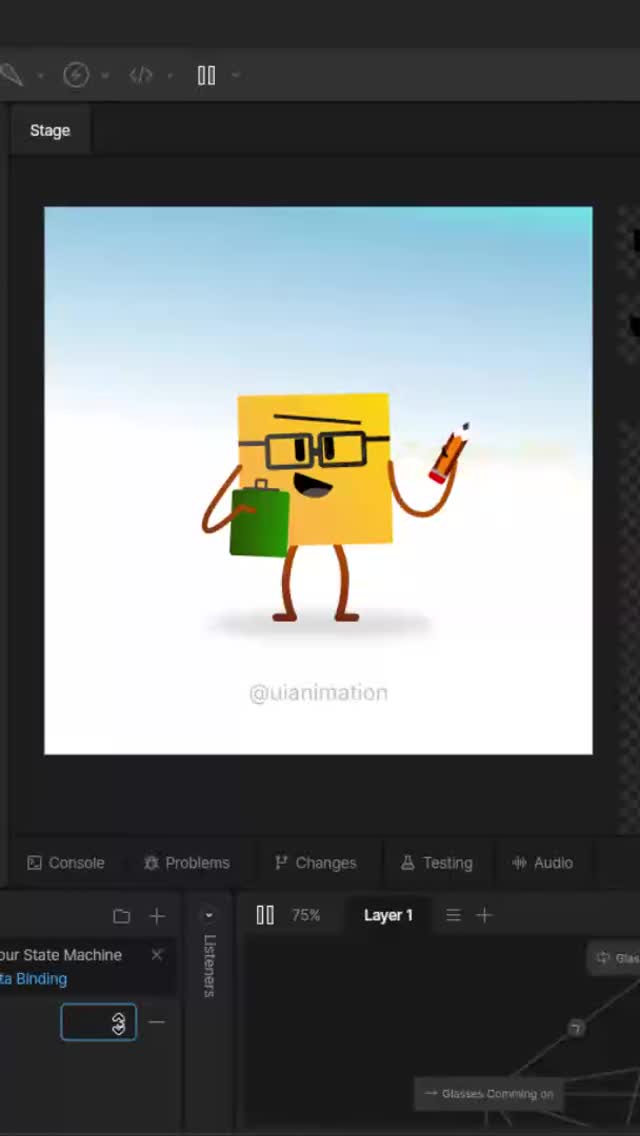 create interactive rive animation for web and app