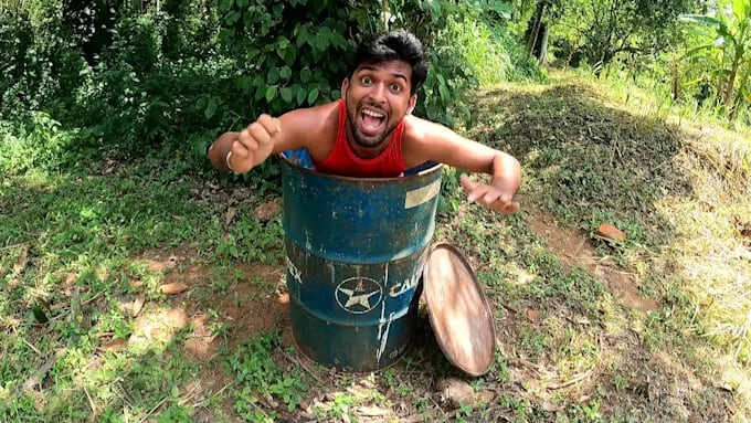 wish happy birthday with funny drum
