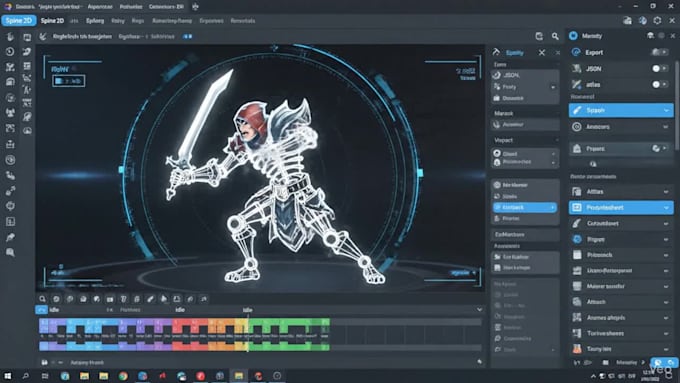 create interactive rive animation, lottie animation for web, app and game assets