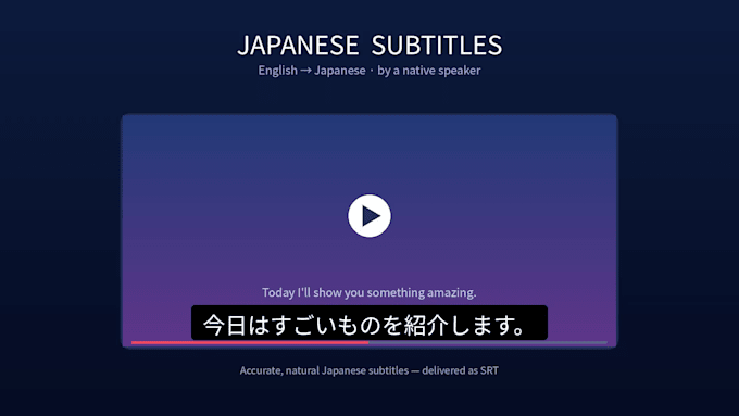 create accurate japanese subtitles for your video
