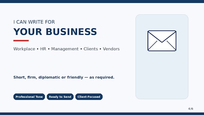 write professional business email and replies