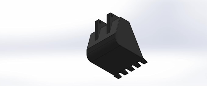 create professional jcb bucket 3d designs