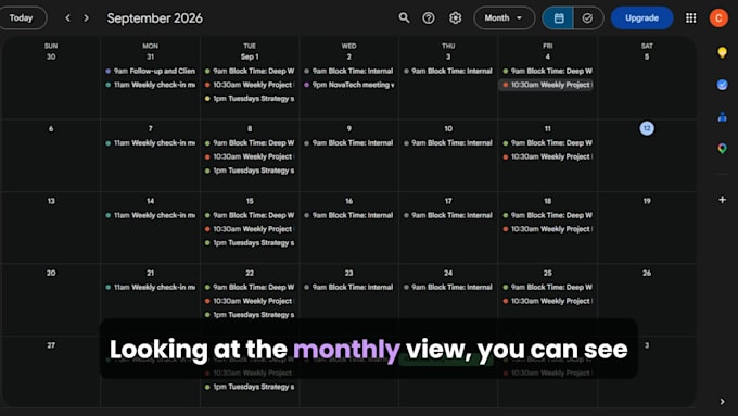 manage your calendar and meetings scheduling