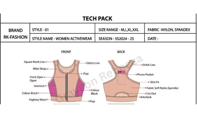 activewear tech pack fitness wear t shirt techpacks sportwear fashion designer