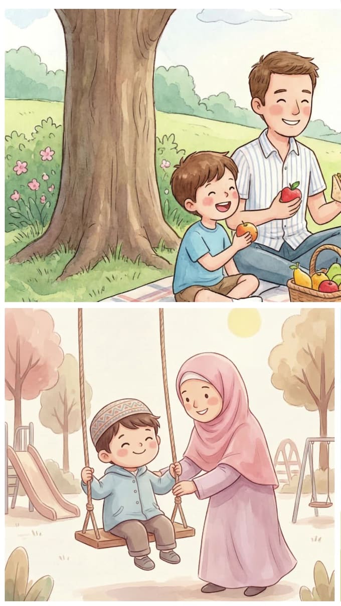create beautiful children storybook illustrations