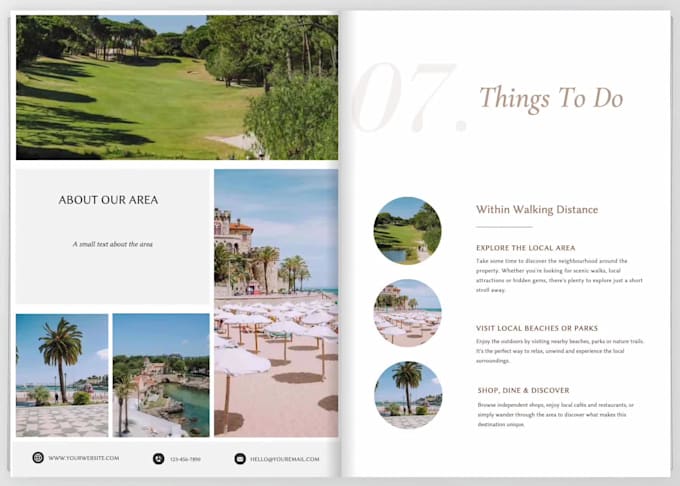 design a custom airbnb welcome book and guest guide