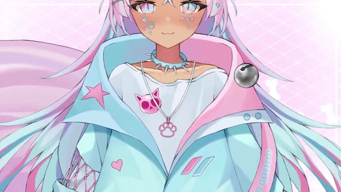 design and rig pro vttuber model live2d model nsfw vtuber model 3d vtuber model