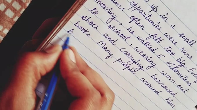 beautifully handwrite letters, cards in my cursive handwriting style