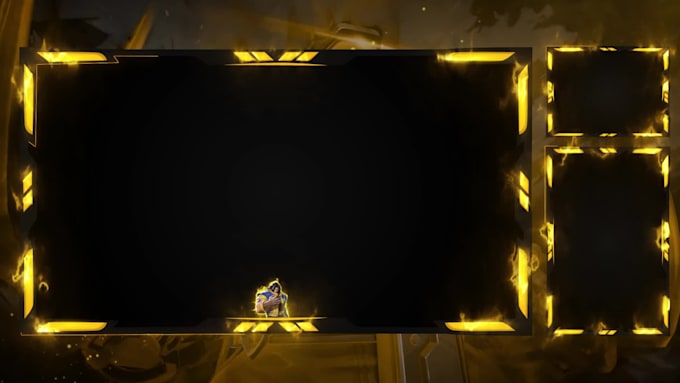 design premium animated overlay for streamers