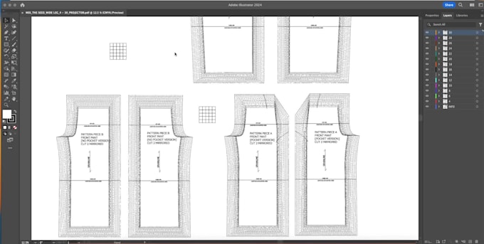 create a PDF projector file of your sewing pattern