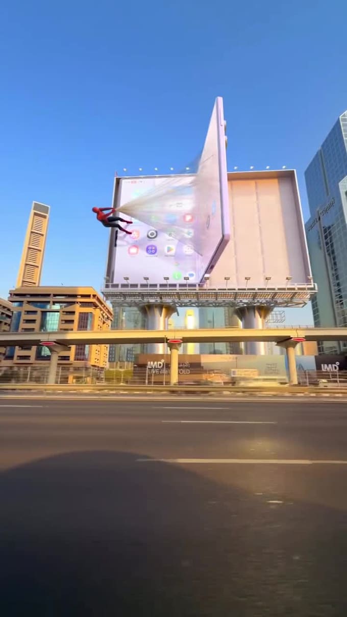 create a stunning 3d anamorphic billboard animation