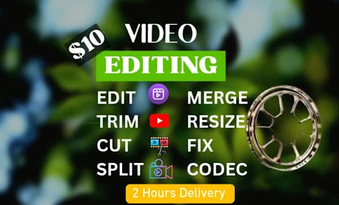 edit, compress, trim, split, cut, resize, alter size of video or mp3