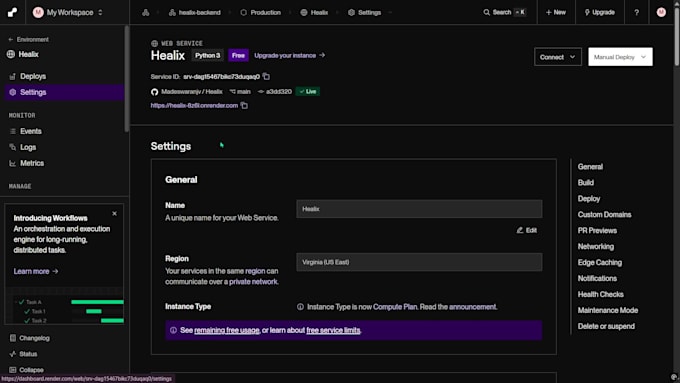 deploy your web app on AWS ec2, vercel, render or netlify