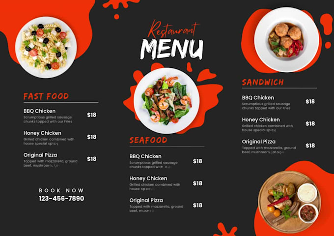 design food posters, food menu,flyers for the restaurants