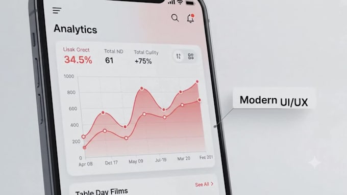 create a premium android app with modern UI