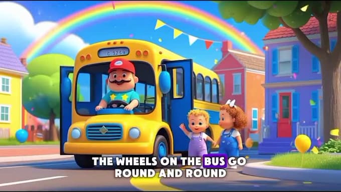 create pixar style stories, 3d animated ai nursery rhymes and kids songs