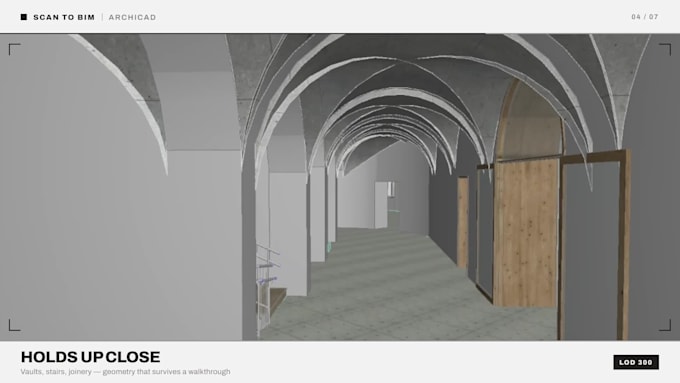 convert point cloud to archicad scan to bim model
