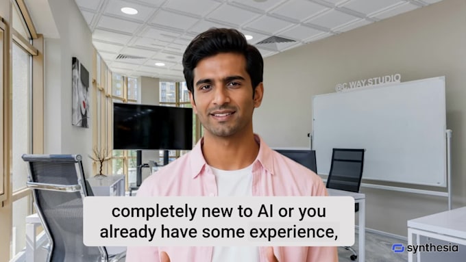 create elearning video ai course video using synthesia and heygen