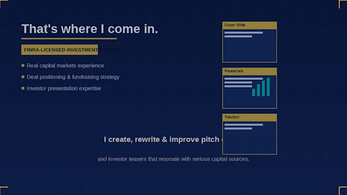 create a pitch deck for your startup or capital raise