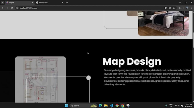build a responsive website using react js javascript HTML CSS