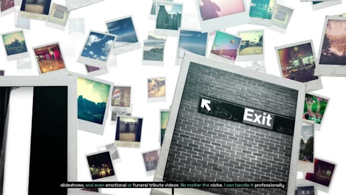create professional photo slideshow video with music up to 500 pictures