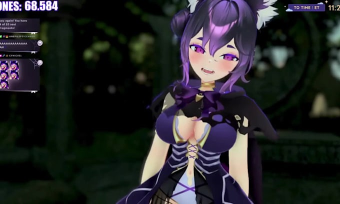 create and rig anime 3d vtuber character 3d vtuber rigging, vrm 3d vtuber model