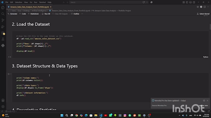 do python data analysis , cleaning and visualization