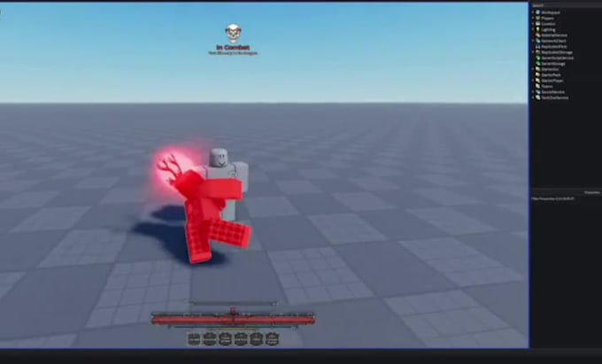 create 2d unity fighting game, 3d roblox combat system anims with visual effect