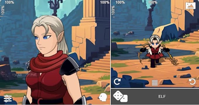 create 2d character sprite sheet for your game