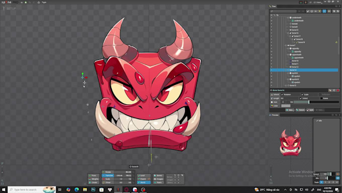 bring life to your mascot by 2d spine animation