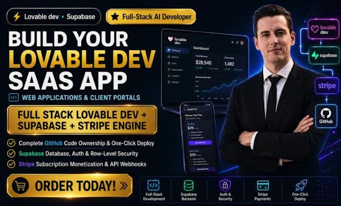 build lovable dev saas app lovable ai developer supabase stripe