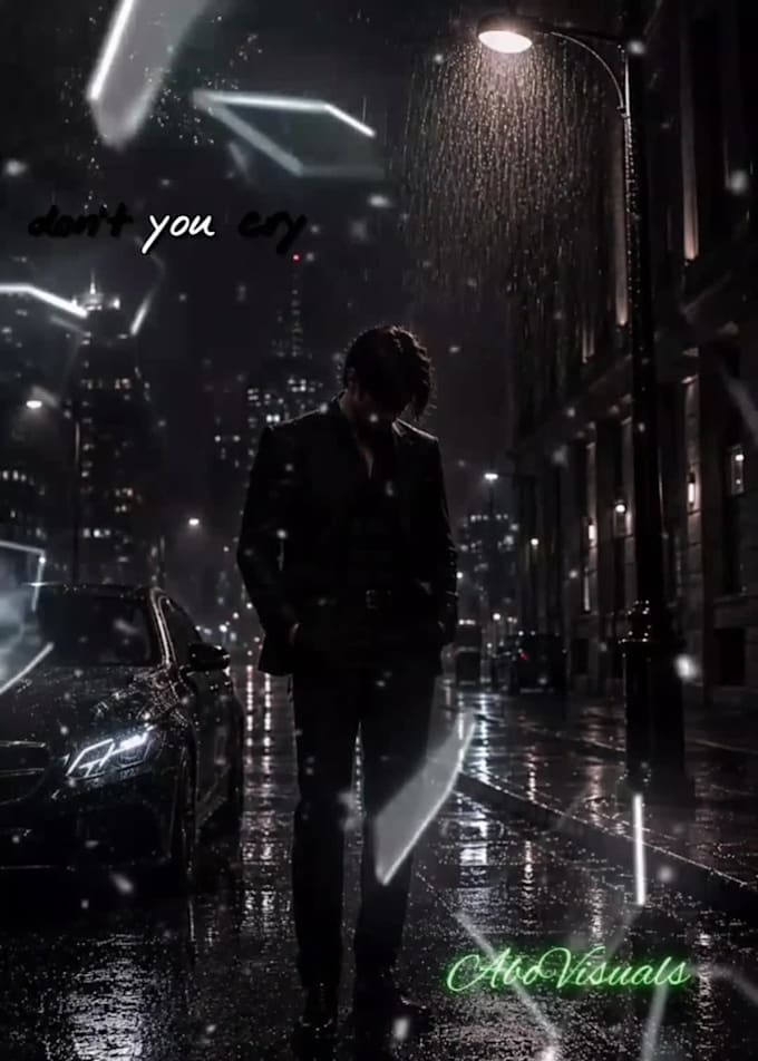 create dark rain video edits