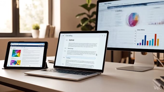 content writing canva design and ai data entry tasks