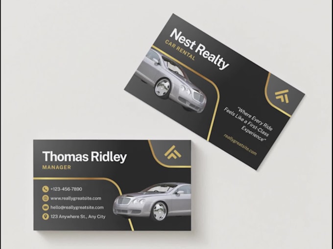 design a professional and modern business card