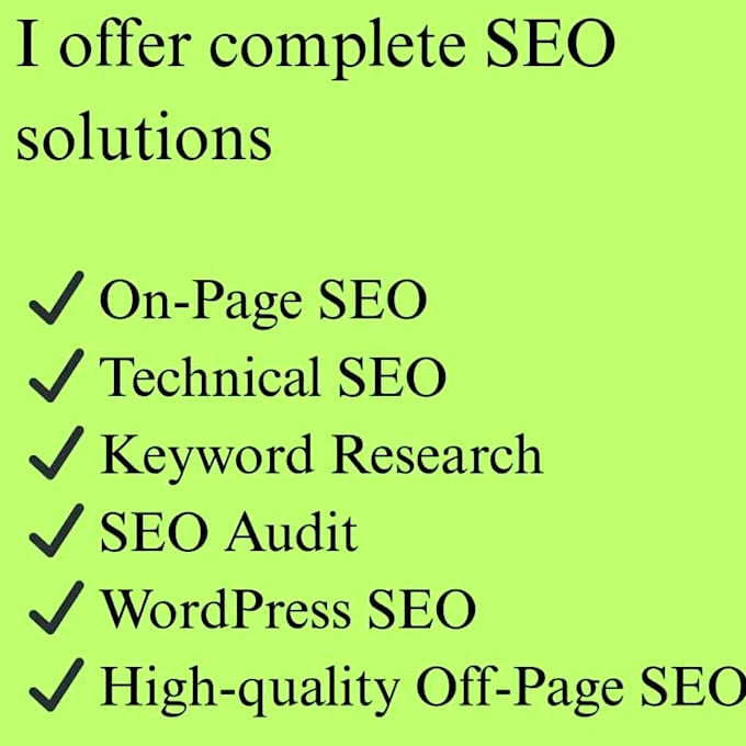 provide full services for wordpress SEO