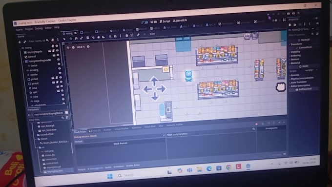 develop a custom 2d game prototype in godot for you