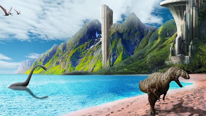 design realistic digital matte painting environments